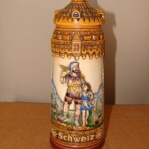 Schweiz Stein Matterhorn 4482m San Gottardo 2114m Wilhelm Tell 10 inch